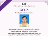 Ai tín của Toà Tổng Giám Mục Huế: Cố Linh mục Giuse Maria Hồ Sĩ Hiếu Trung