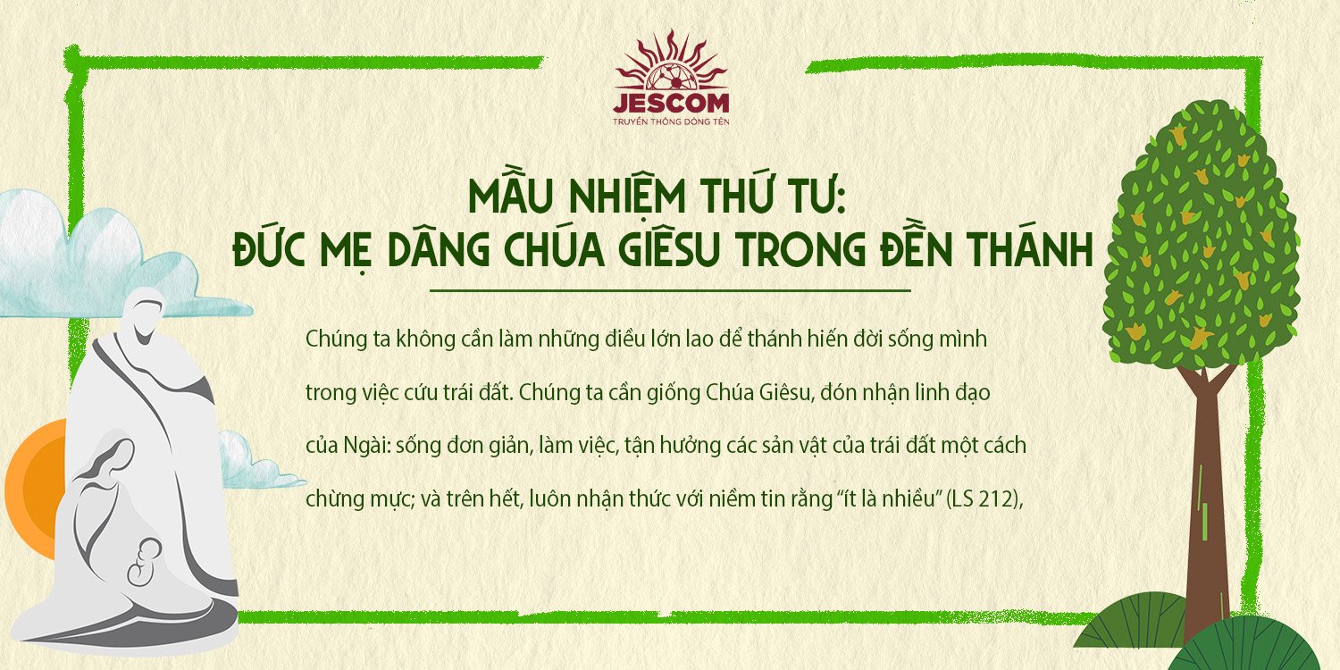 [Chuỗi Mân Côi Laudato Sí ] – Mầu Nhiệm Vui – Thứ Tư: Đức Mẹ Dâng Chúa Giêsu Trong Đền Thánh